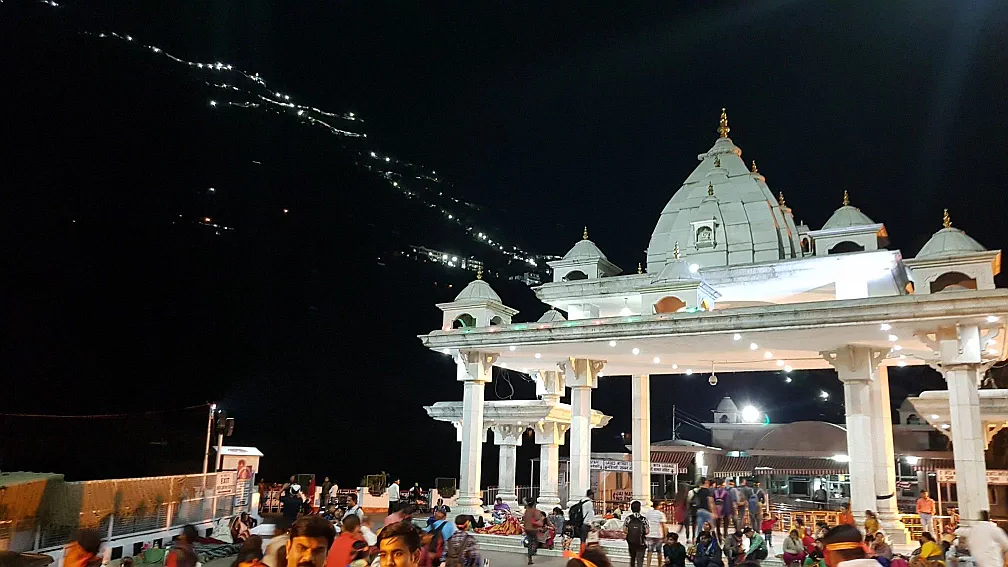 Mata Vaishno Devi Shrine in the Trikuta Mountains