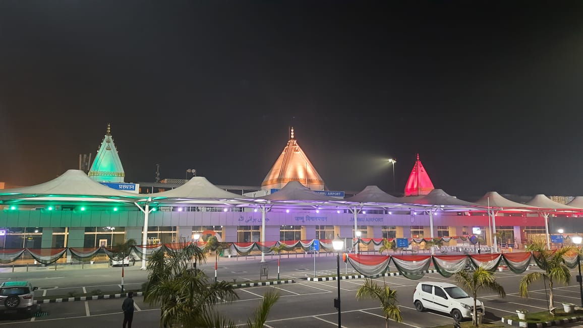 jammu airport night view