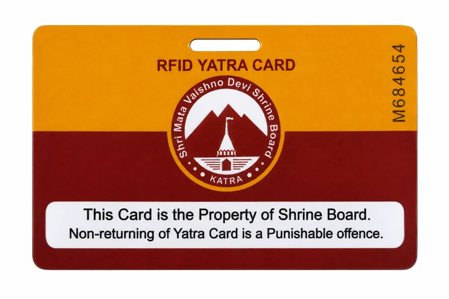 Yatra Parchi / RFID Card